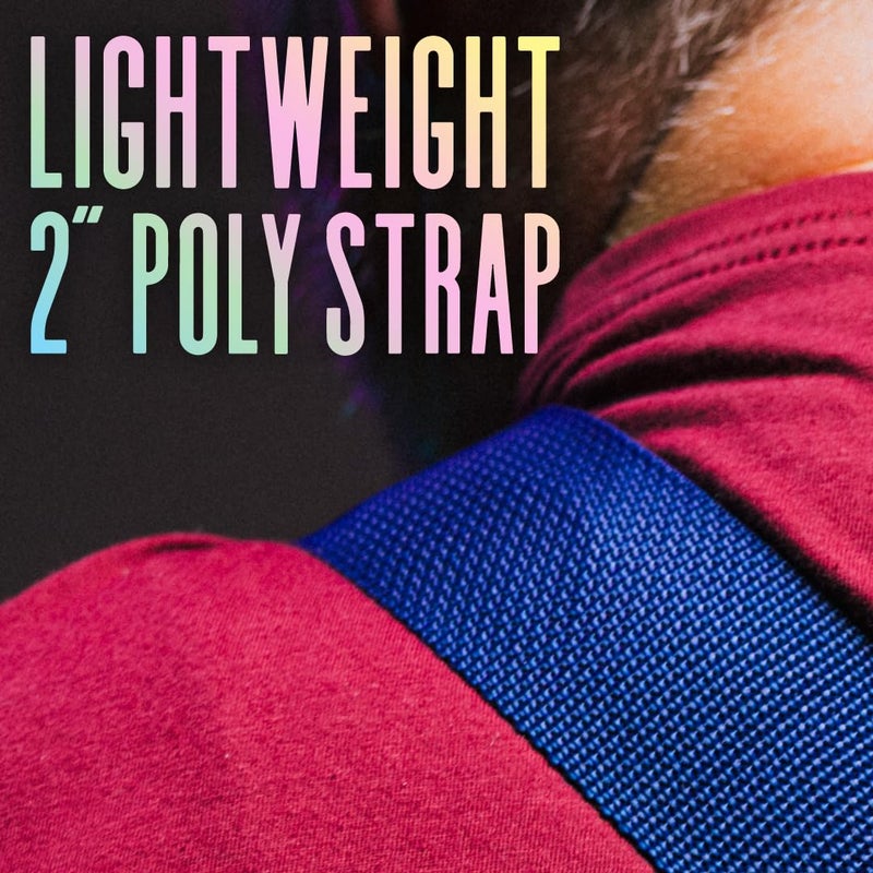 Levy's Leathers 2" Wide Rainbow Polyester Guitar Strap (M8POLY-RNB) - Image 2
